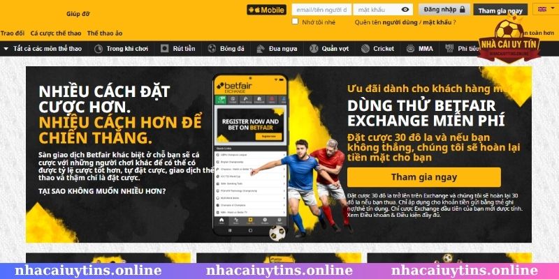 Sàn giao dịch Betfair được niêm yết công khai trên sàn chứng khoán uy tín