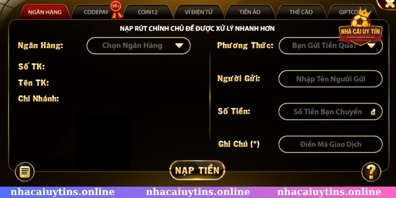 Chọn sân uy tín đảm bảo giao dịch nhanh chóng, minh bạch