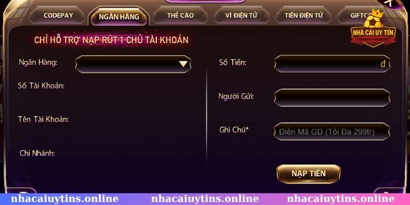 Giao dịch nạp rút tiền Vinwin nhanh chóng an toàn tuyệt đối