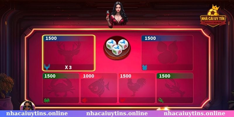 Giao diện trực quan game bầu cua trực tuyến