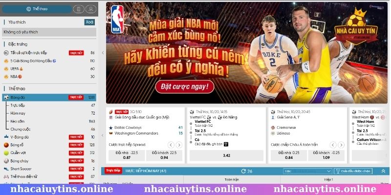 Kèo cược đa dạng ở sảnh thể thao không đâu sánh bằng