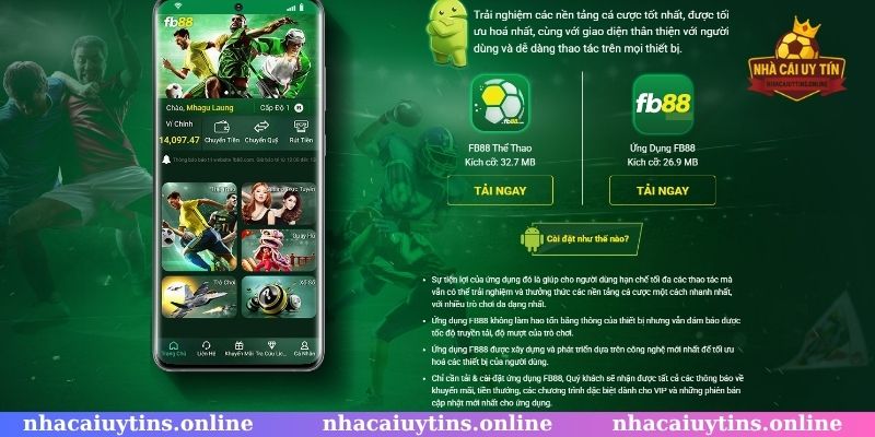 Nền tảng di động FB88 đỉnh cao giúp cược thủ dễ dàng tham gia