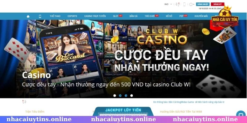 W88 trở thành điểm đến lý tưởng không thể bỏ qua của cược thủ